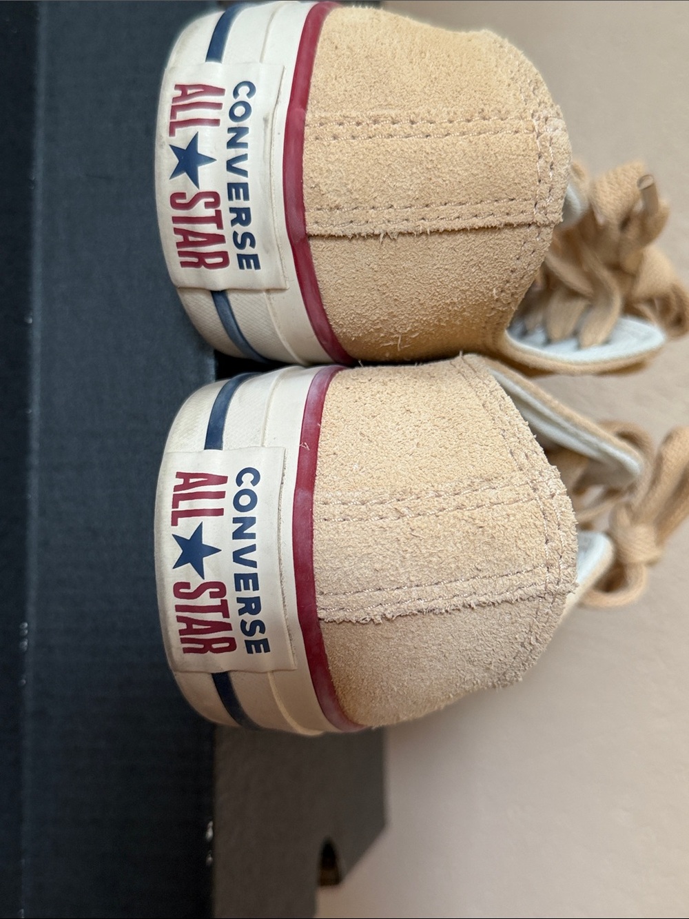 Converse Chuck Taylor All Star Ox sneakers in a beige or "Coastal Dune" suede - Picture 4 of 8